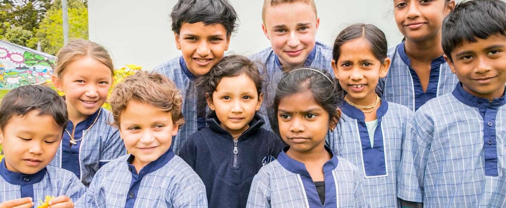 Hare Krishna School students